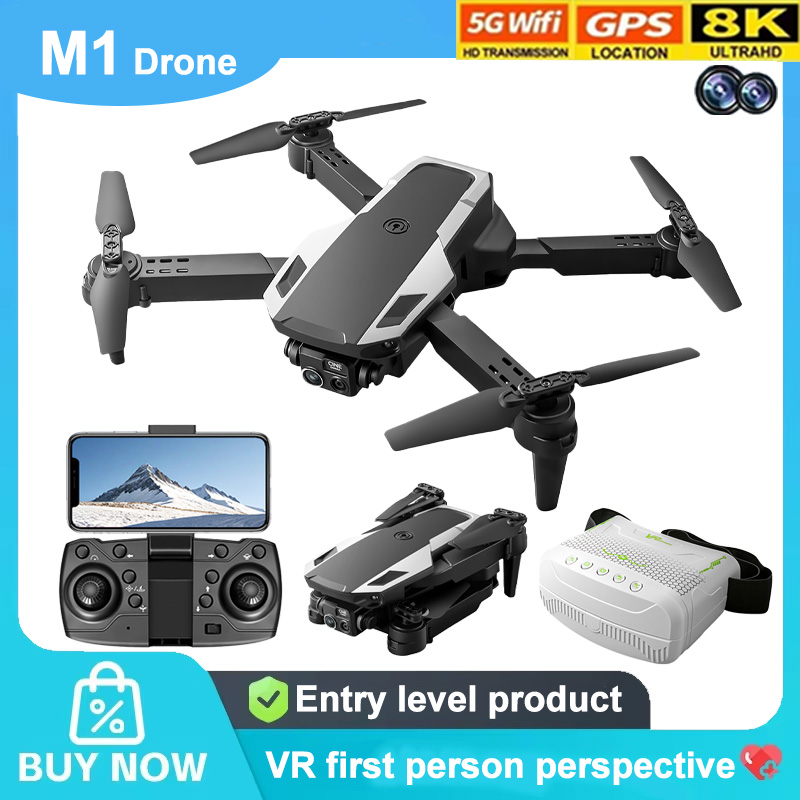 M1 Foldable Drone HD Camera Op - Fpv Drone Goggles ulasan dan harga