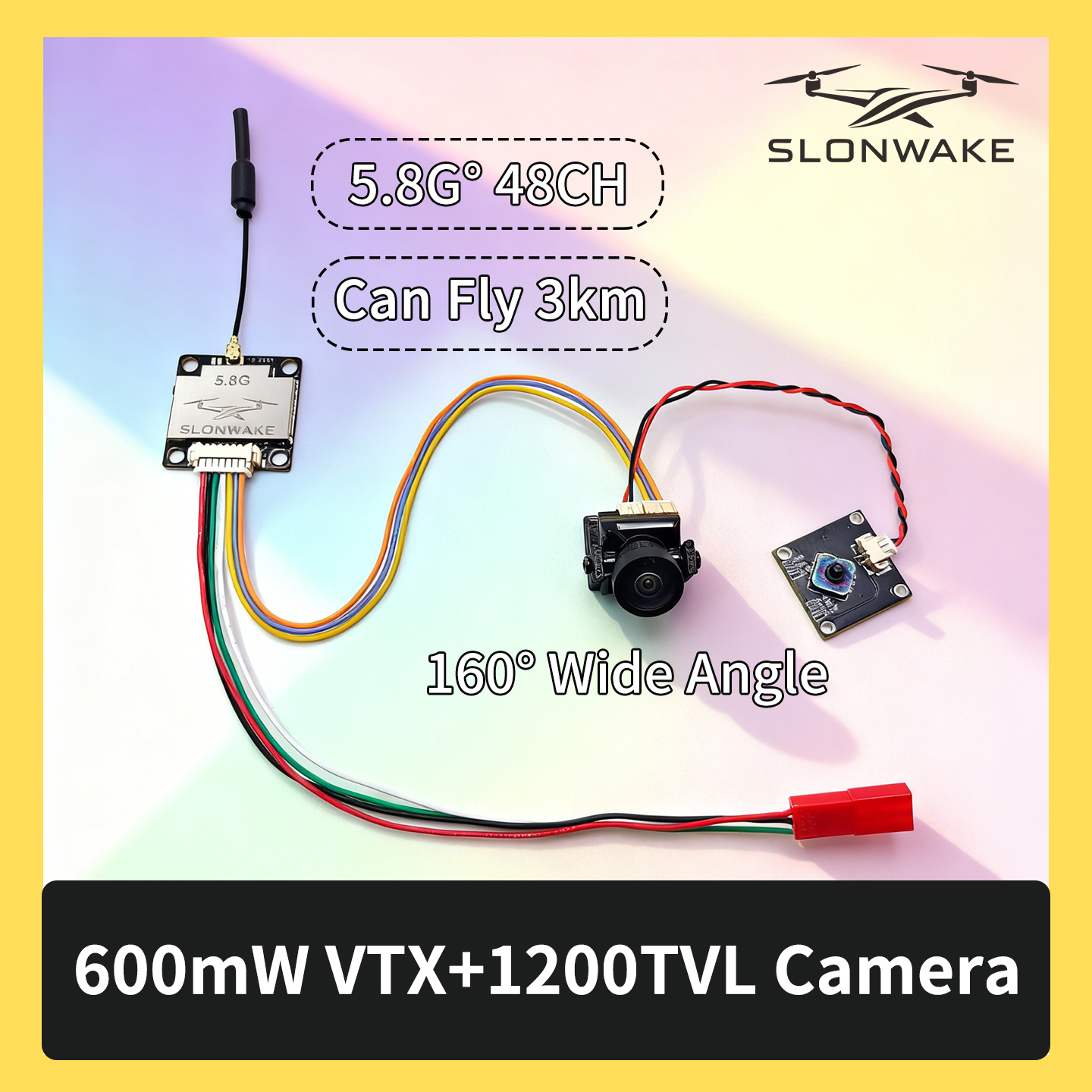 SLONWAKE 5.8G 600mW 7-24V FPV  - Fpv Drone Kit ulasan dan harga