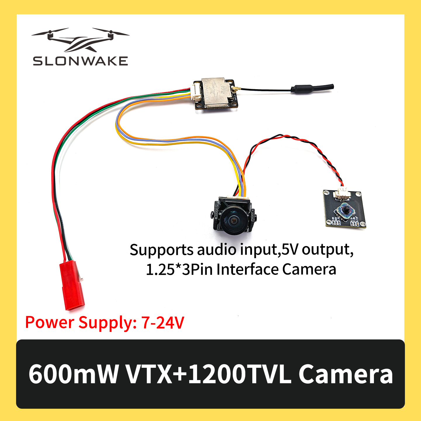 SLONWAKE 5.8G 600mW 7-24V FPV  - Fpv Drone Kit ulasan dan harga