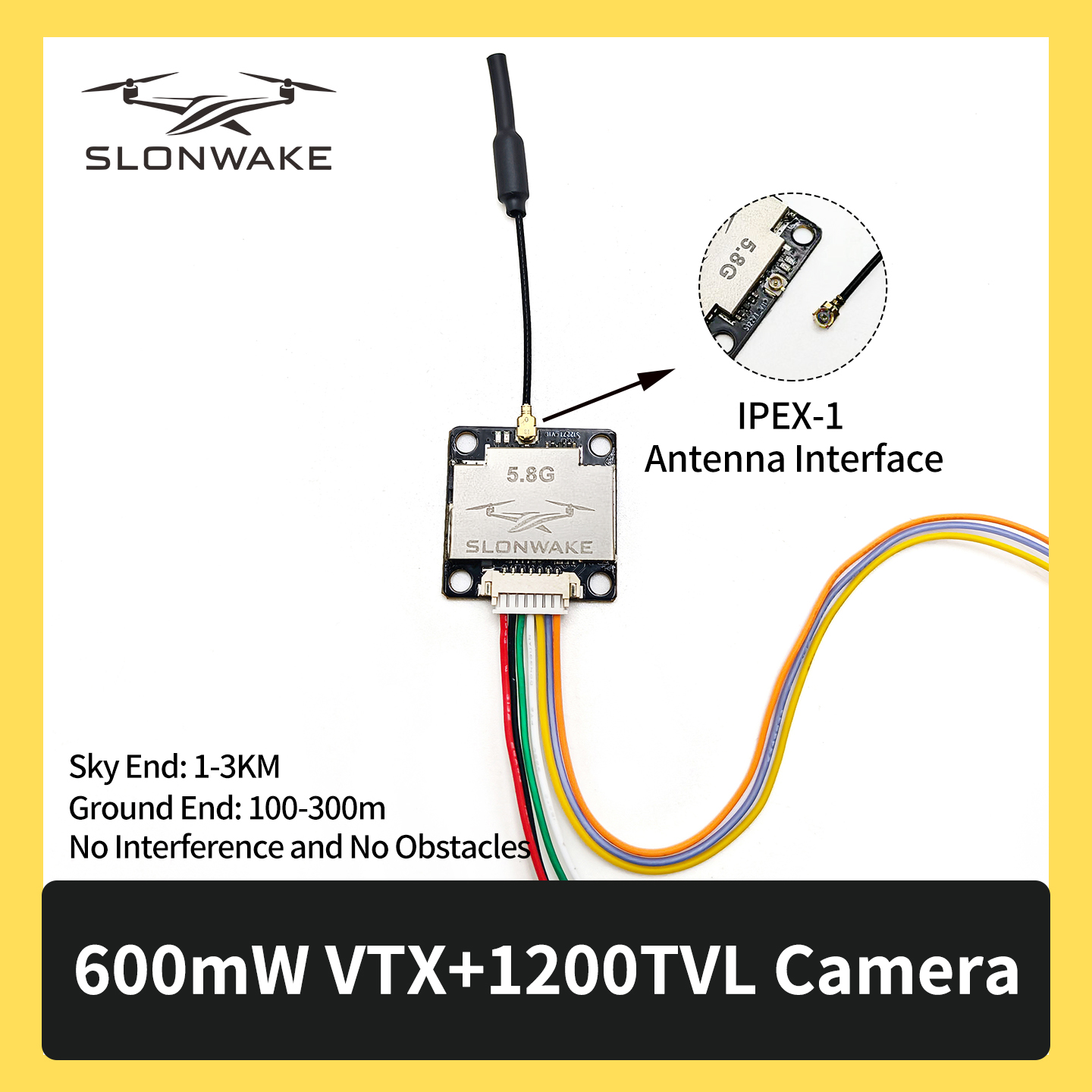 SLONWAKE 5.8G 600mW 7-24V FPV  - Fpv Drone Kit ulasan dan harga