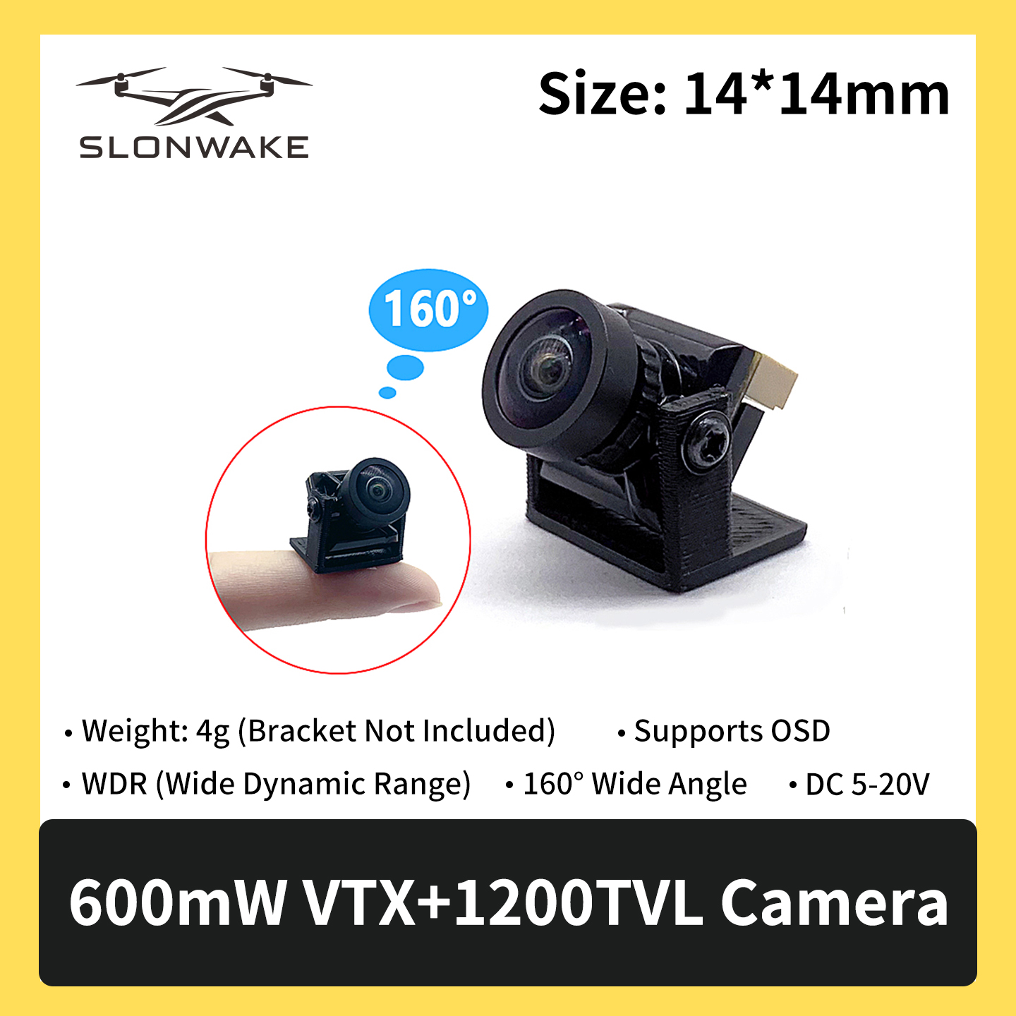 SLONWAKE 5.8G 600mW 7-24V FPV  - Fpv Drone Kit ulasan dan harga