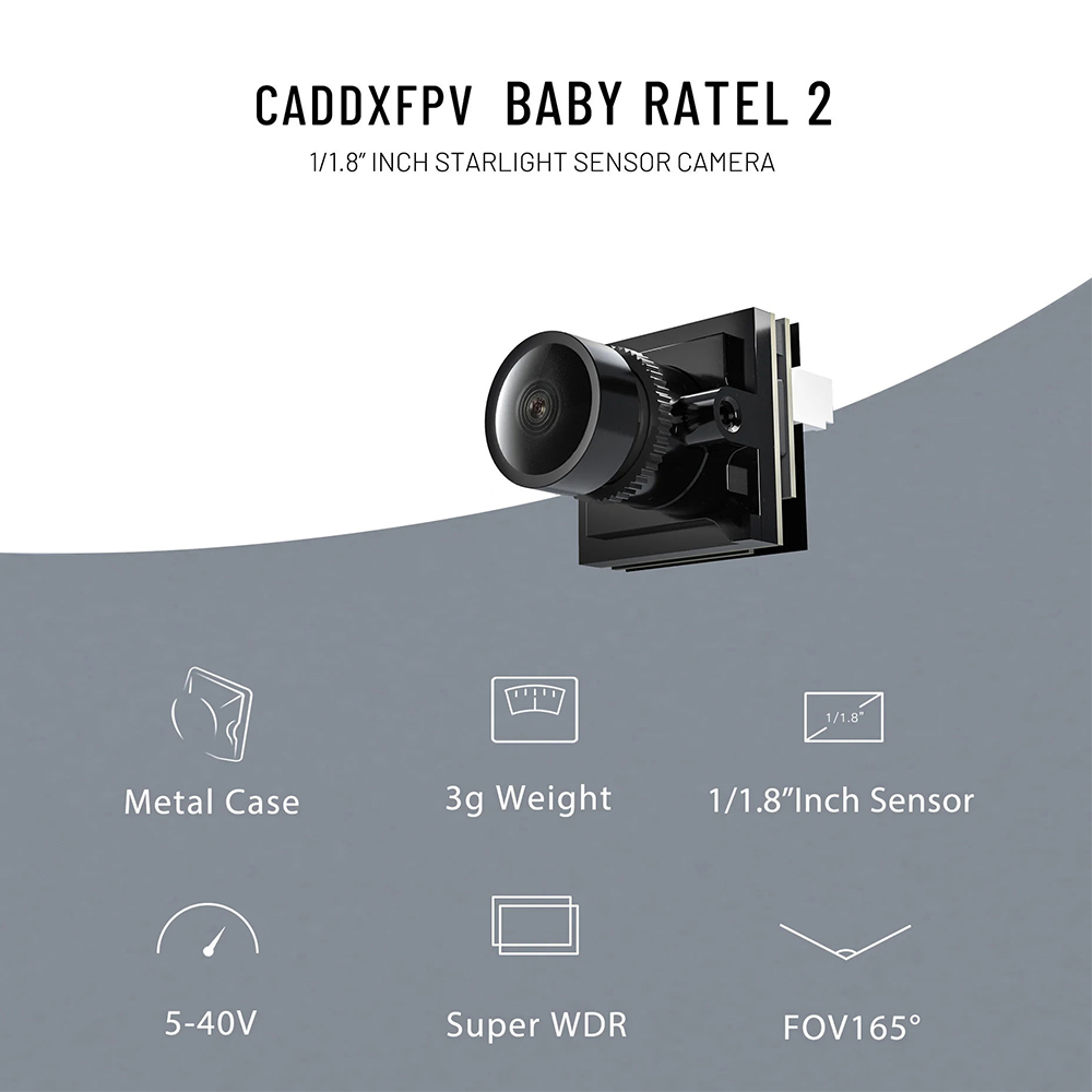 CADDX Micro FPV Camera Ratel 2 - Fpv Drone Camera ulasan dan harga