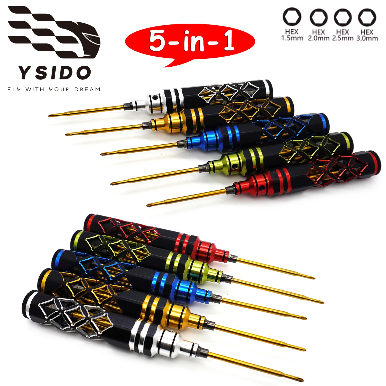 ​YSIDO 1.5mm 2.0mm 2.5mm 3.0mm - Fpv Drone Tool Kit ulasan dan harga
