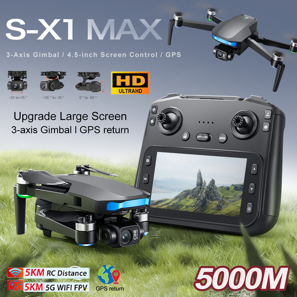 New S-X1 MAX Drone GPS 8K Prof - Fpv Drone Charger ulasan dan harga